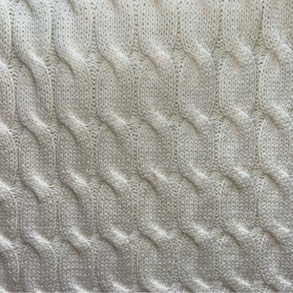 Joe’s Jeans Men’s Ribbed Mock Neck Sweater Size Large Cream Knit Zip-Up Pullover - Picture 6 of 7